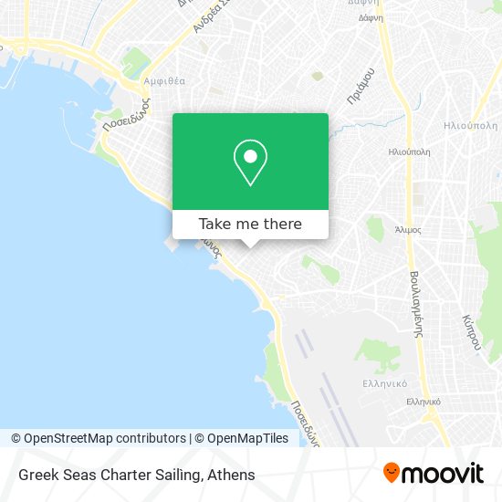 Greek Seas Charter Sailìng map