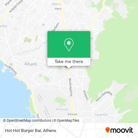 Hot Hot Burger Bar map