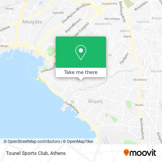 Tounel Sports Club map