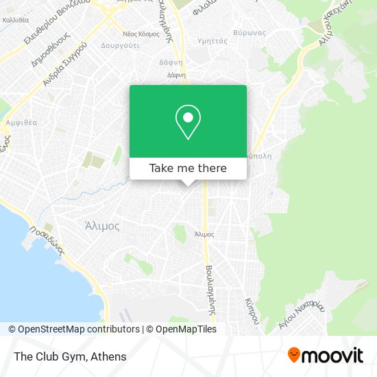 The Club Gym map