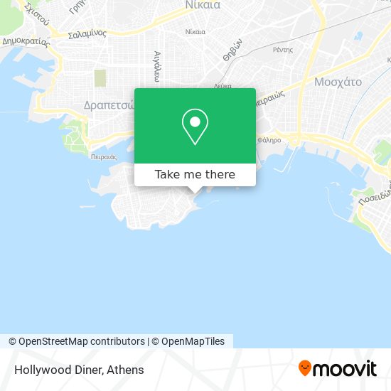 Hollywood Diner map