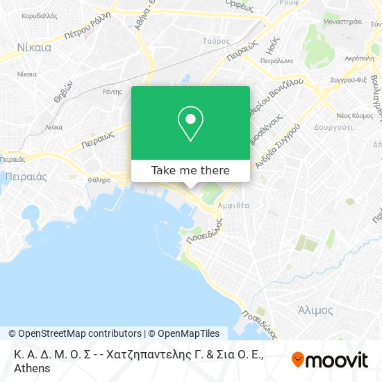 Κ. Α. Δ. Μ. Ο. Σ - - Χατζηπαντελης Γ. & Σια Ο. Ε. map