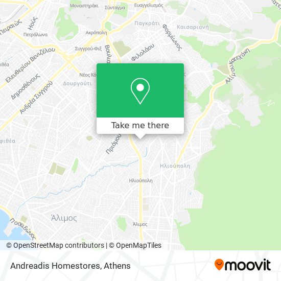 Andreadis Homestores map