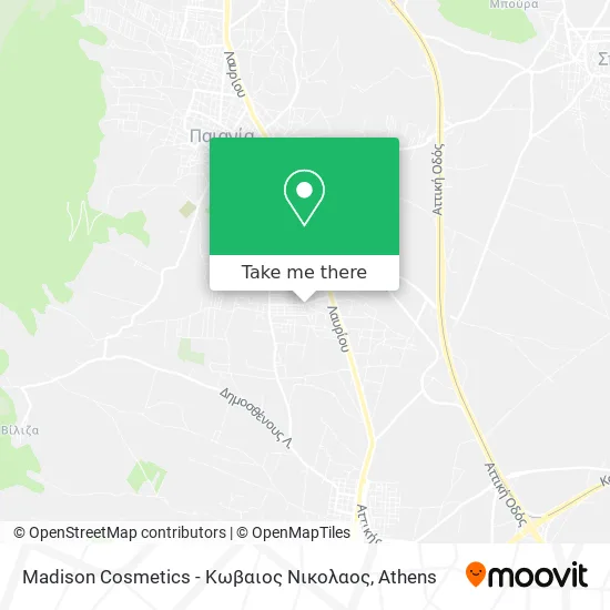 Madison Cosmetics - Κωβαιος Νικολαος map