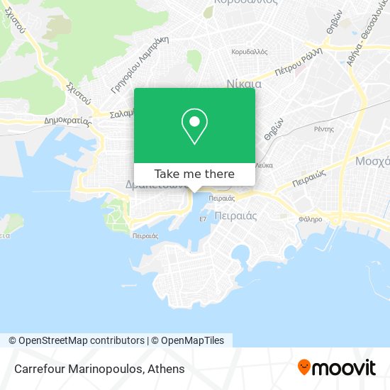 Carrefour Marinopoulos map