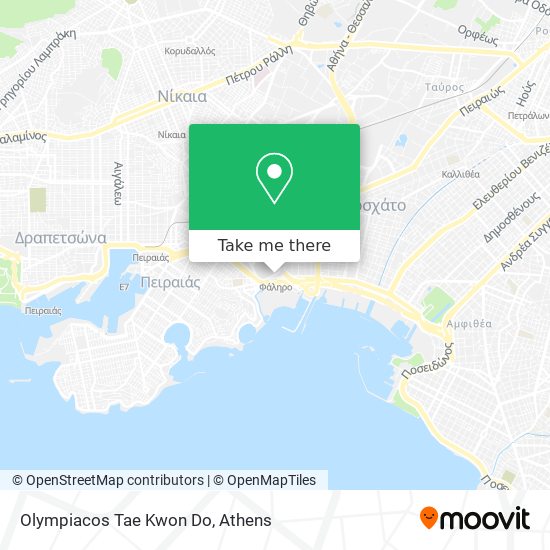Olympiacos Tae Kwon Do map