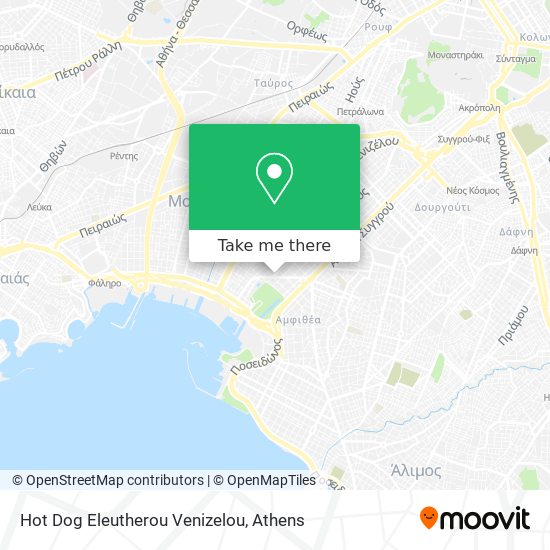 Hot Dog Eleutherou Venizelou map