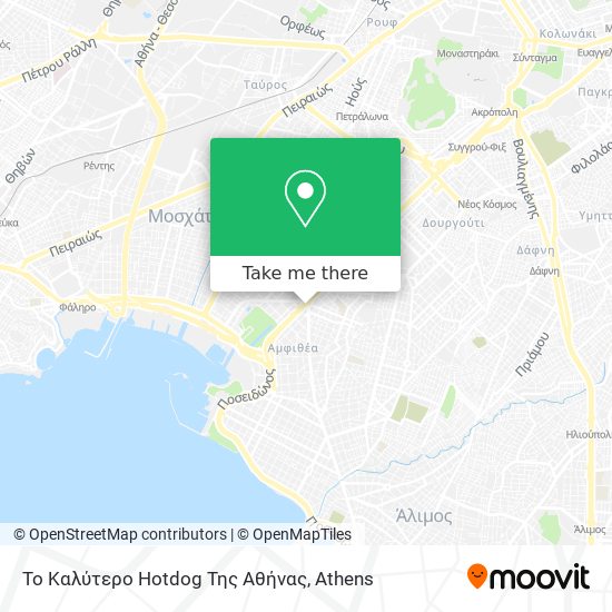 Το Καλύτερο Hotdog Της Αθήνας map