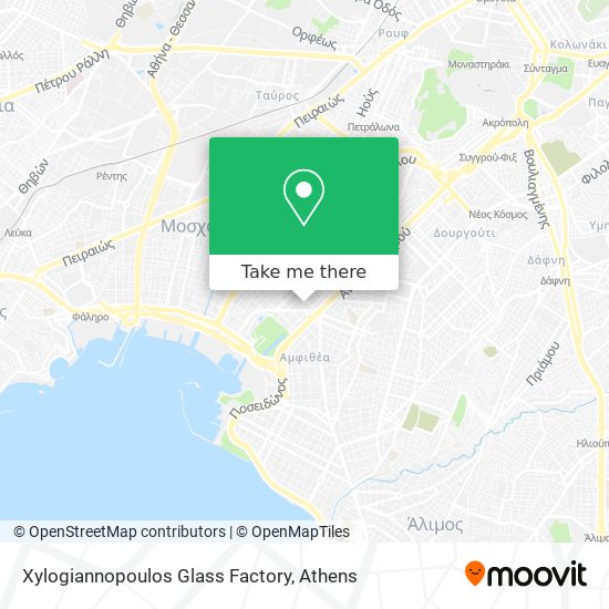 Xylogiannopoulos Glass Factory map