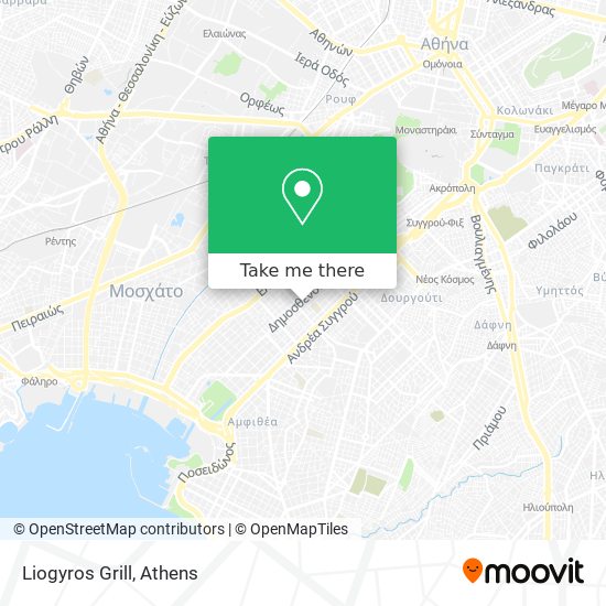 Liogyros Grill map