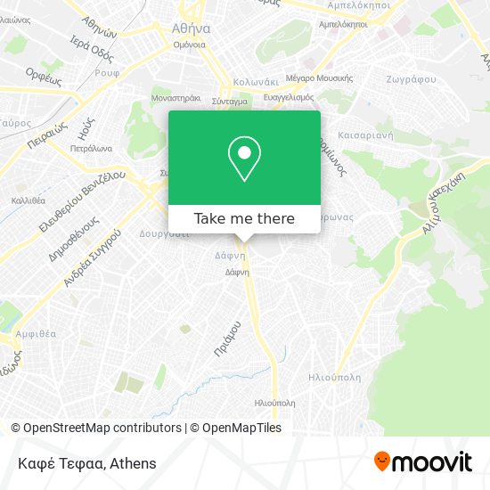 Καφέ Τεφαα map