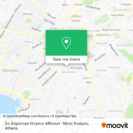 2ο Δημοτικο Ιατρειο Αθηνων - Νεος Κοσμος map