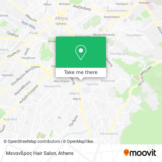 Μενανδρος Hair Salon map