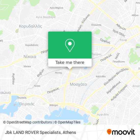 Jbk LAND ROVER Specialists map