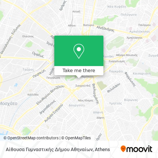 Αίθουσα Γυμναστικής Δήμου Αθηναίων map