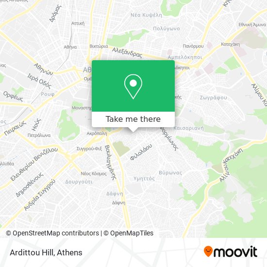 Ardittou Hill map