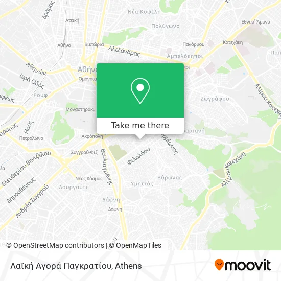 Λαϊκή Αγορά Παγκρατίου map