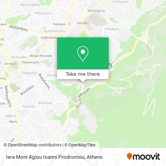 Iera Moni Agiou Ioanni Prodromou map