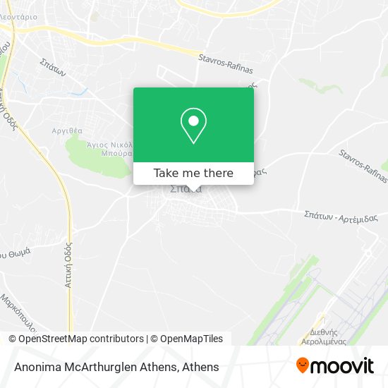 Anonima McArthurglen Athens map