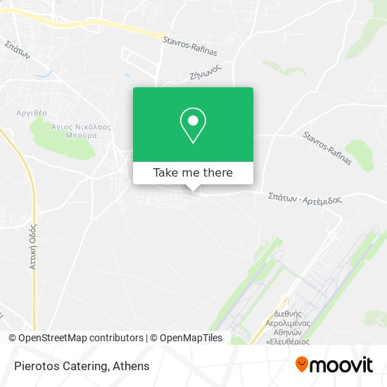 Pierotos Catering map