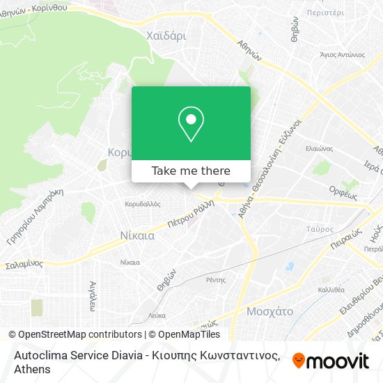 Autoclima Service Diavia - Κιουπης Κωνσταντινος map