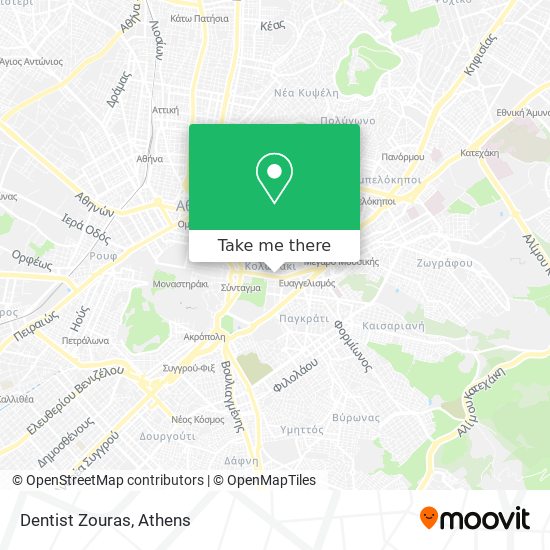 Dentist Zouras map