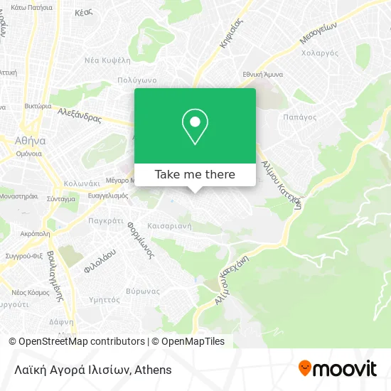 Λαϊκή Αγορά Ιλισίων map