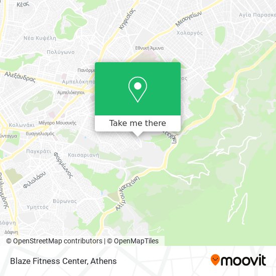 Blaze Fitness Center map