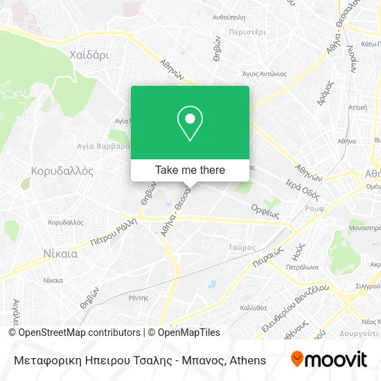 Μεταφορικη Ηπειρου Τσαλης - Μπανος map