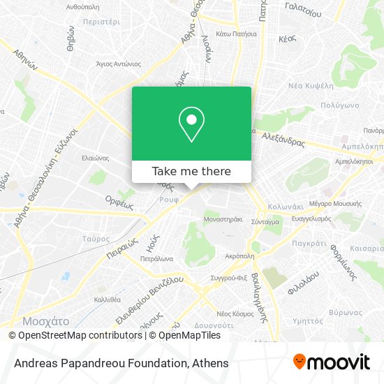 Andreas Papandreou Foundation map