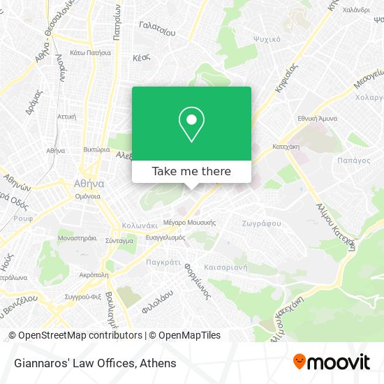 Giannaros' Law Offices map