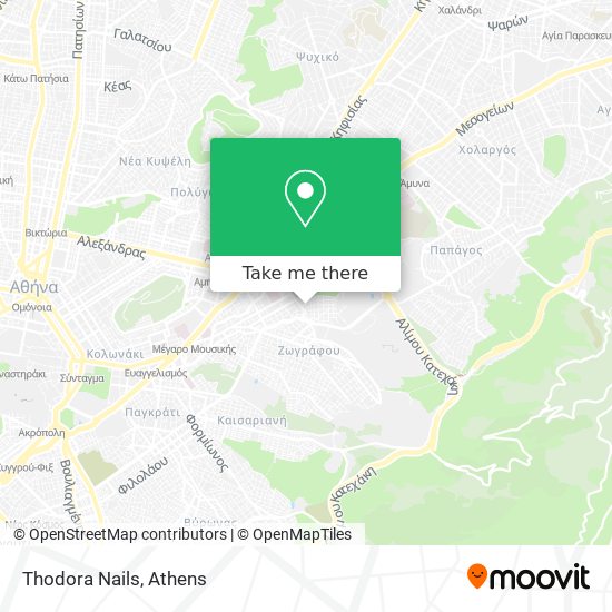 Thodora Nails map