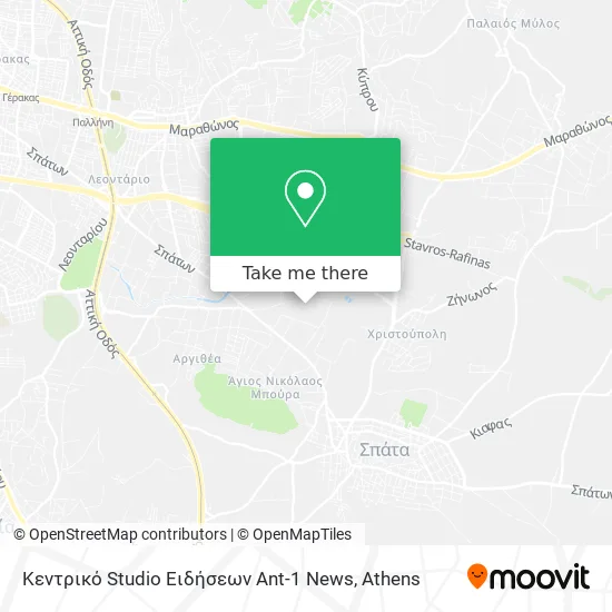 Κεντρικό Studio Ειδήσεων Ant-1 News map