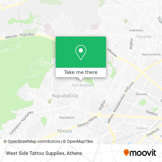 West Side Tattoo Supplies map