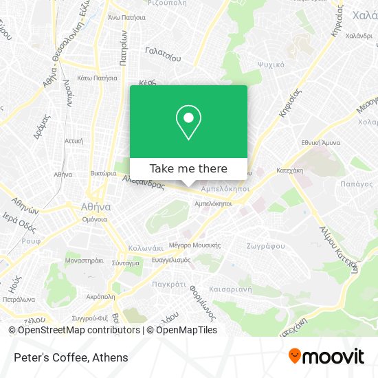 Peter's Coffee map