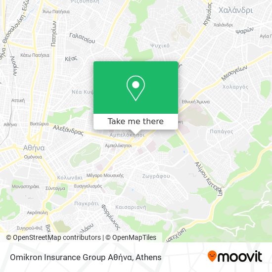 Omikron Insurance Group Aθήνα map