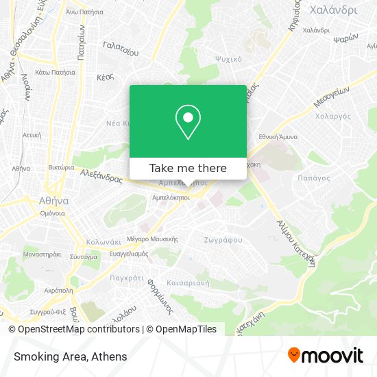 Smoking Area map