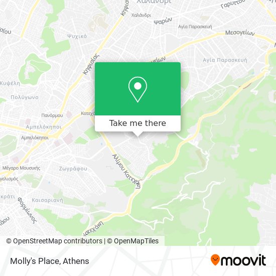 Molly's Place map