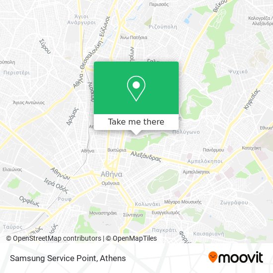 Samsung Service Point map