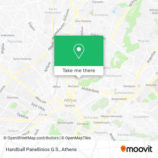Handball Panellinios G.S. map