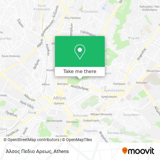 Άλσος Πεδιο Αρεως map