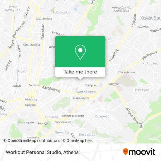 Workout Personal Studio map