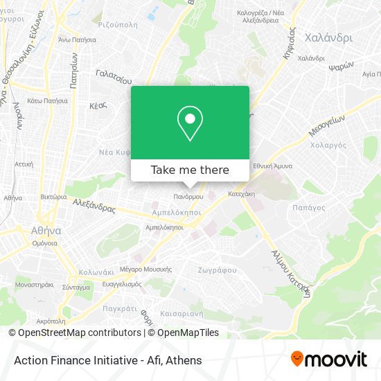 Action Finance Initiative - Afi map