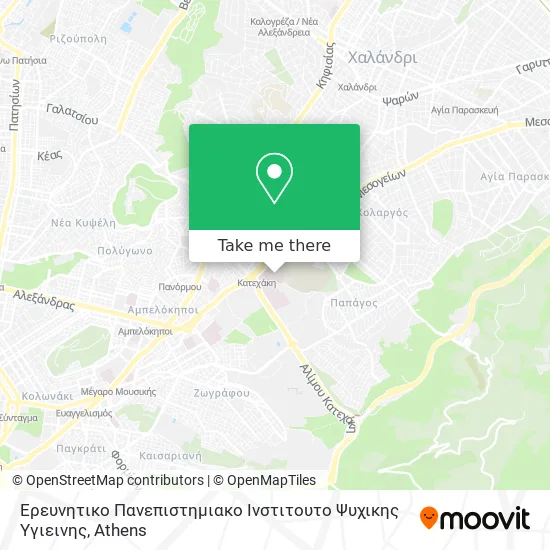 Ερευνητικο Πανεπιστημιακο Ινστιτουτο Ψυχικης Υγιεινης map