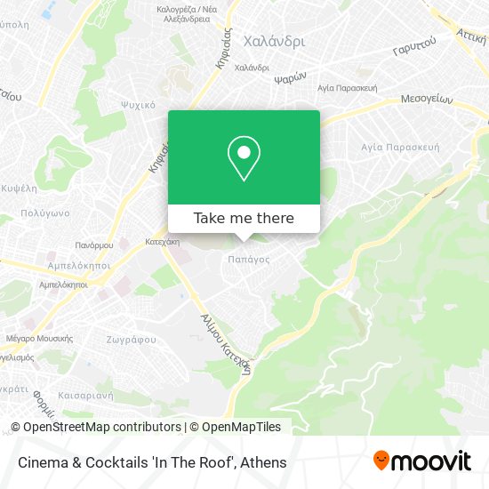 Cinema & Cocktails 'In The Roof' map