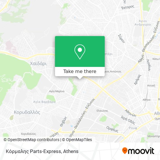 Κόρμαλης Parts-Express map