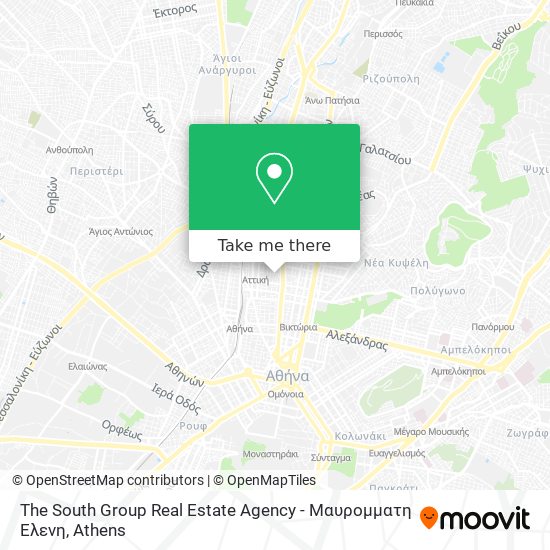 The South Group Real Estate Agency - Μαυρομματη Ελενη map