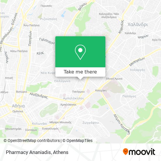 Pharmacy Ananiadis map