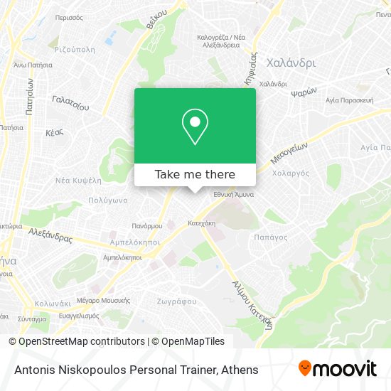 Antonis Niskopoulos Personal Trainer map