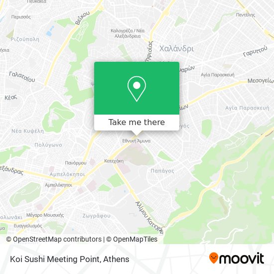 Koi Sushi Meeting Point map